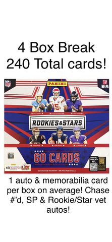 2024 PANINI ROOKIES & STARS NFL 4 LONGEVITY BOX BREAK #7