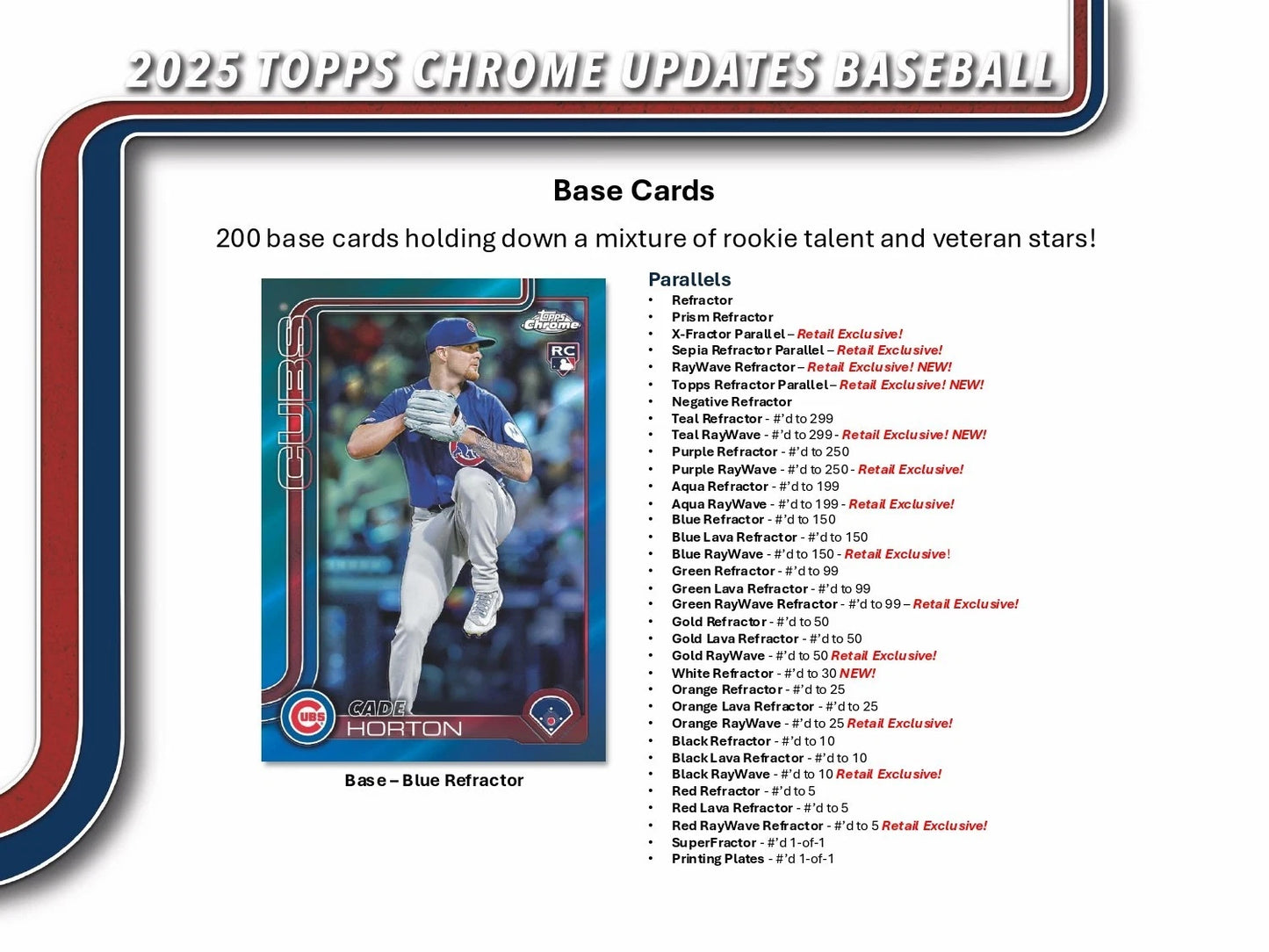 2025 Topps Chrome Update Hobby Box Personal Break